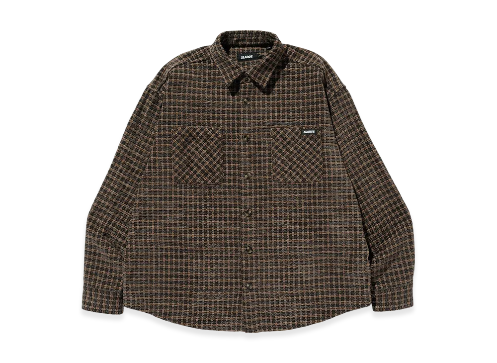 Xlarge Plaid L/S Shirt "Brown"