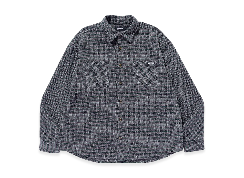 Xlarge Plaid L/S Shirt "Grey"