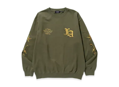 XLARGE Varsity Crewneck Sweatshirt "Olive"