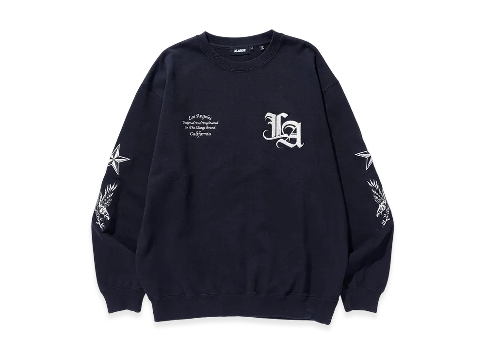 XLARGE Varsity Crewneck Sweatshirt "Black"