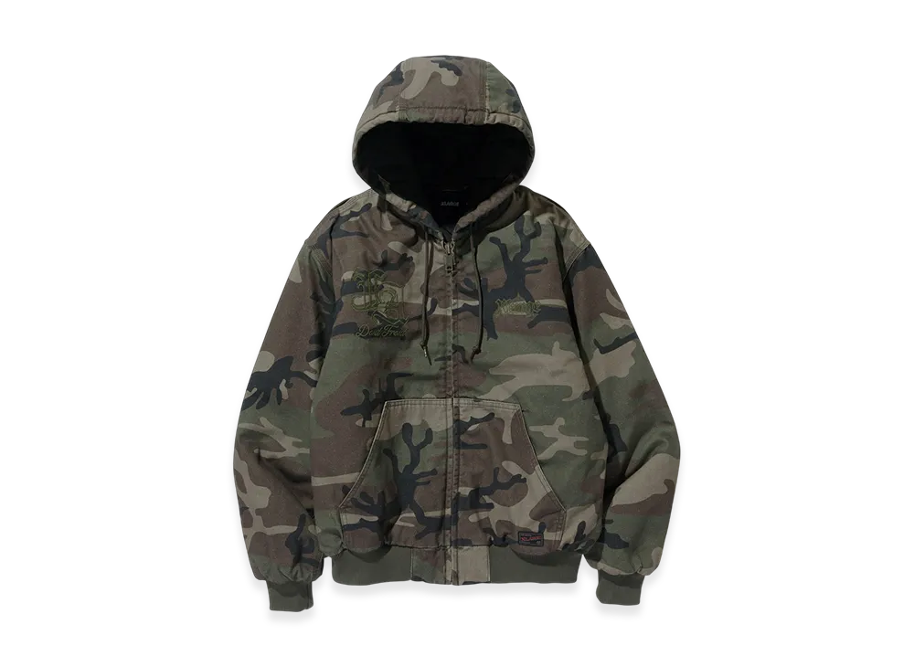 XLARGE Patched Old English Hooded Work Jacket "Camo"