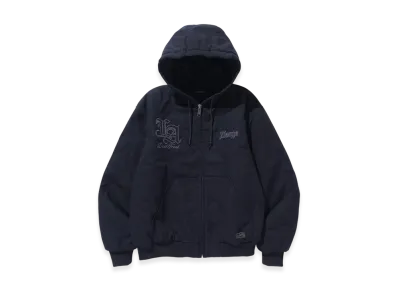 XLARGE Patched Old English Hooded Work Jacket "Black"