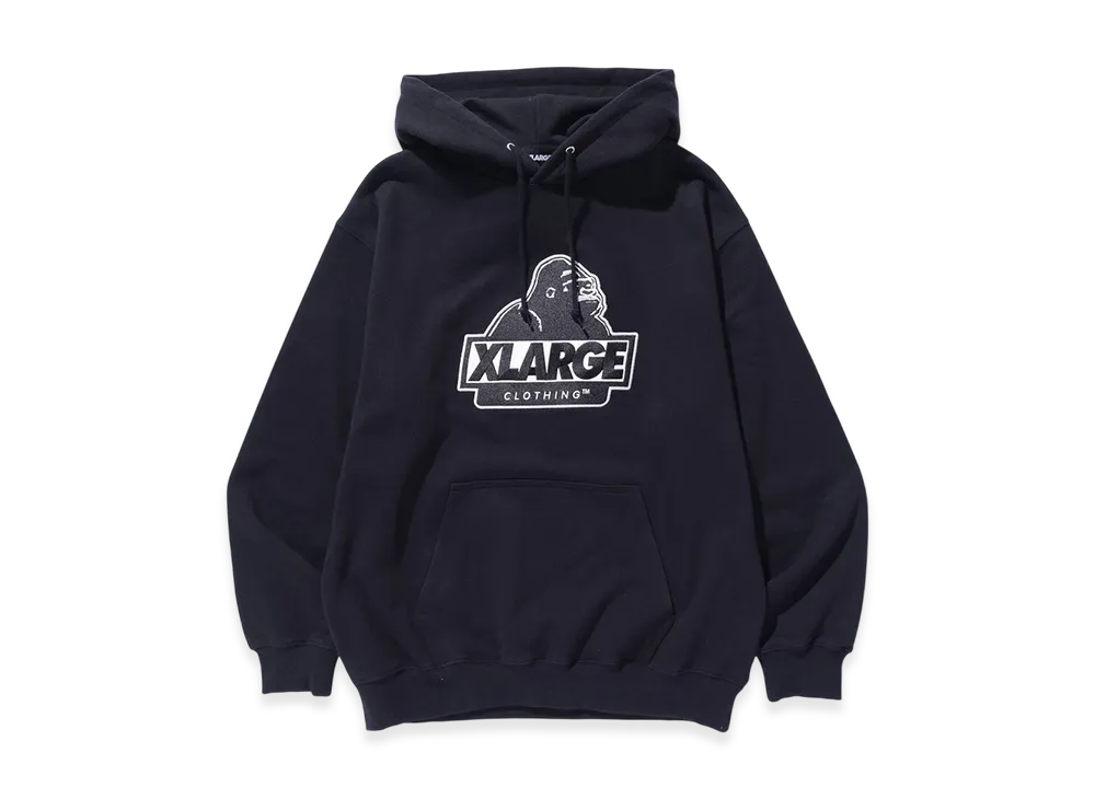 XLARGE Slanted OG Pullover Hooded Sweatshirt "Black"