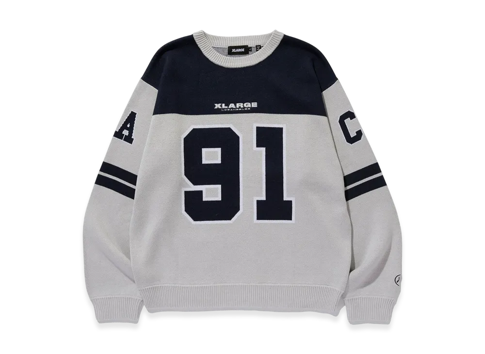 XLARGE Football Sweater "Grey"