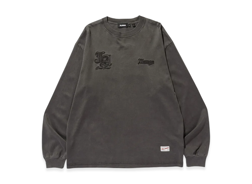 XLARGE Patched Old English L/S Tee "Black"