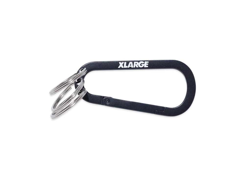 XLARGE Standard Logo Keyring Carabiner "Black"