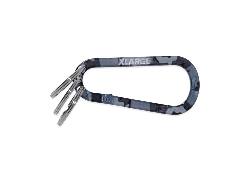 XLARGE Standard Logo Keyring Carabiner "Grey"