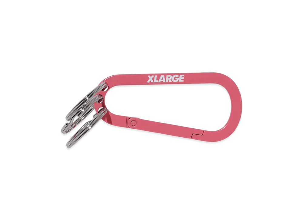 XLARGE Standard Logo Keyring Carabiner "Pink"