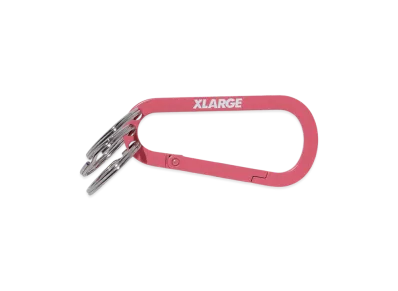 XLARGE Standard Logo Keyring Carabiner "Pink"