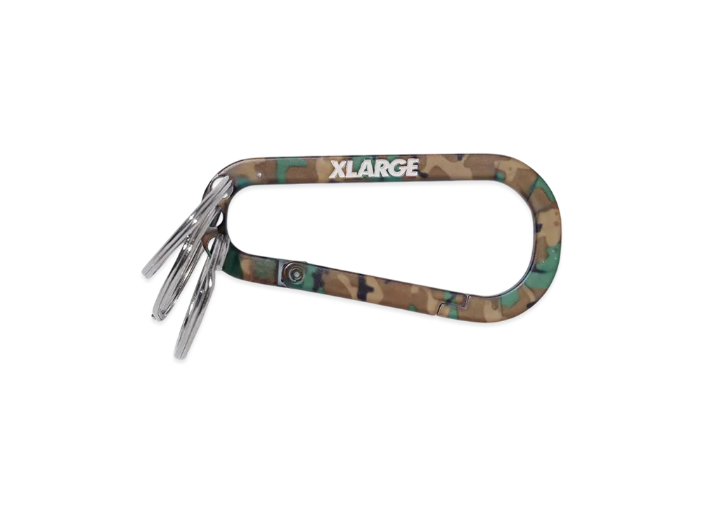 XLARGE Standard Logo Keyring Carabiner "Camo"