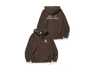 XLARGE x Champion Zip Up Hooded Sweatshirt "Brown"