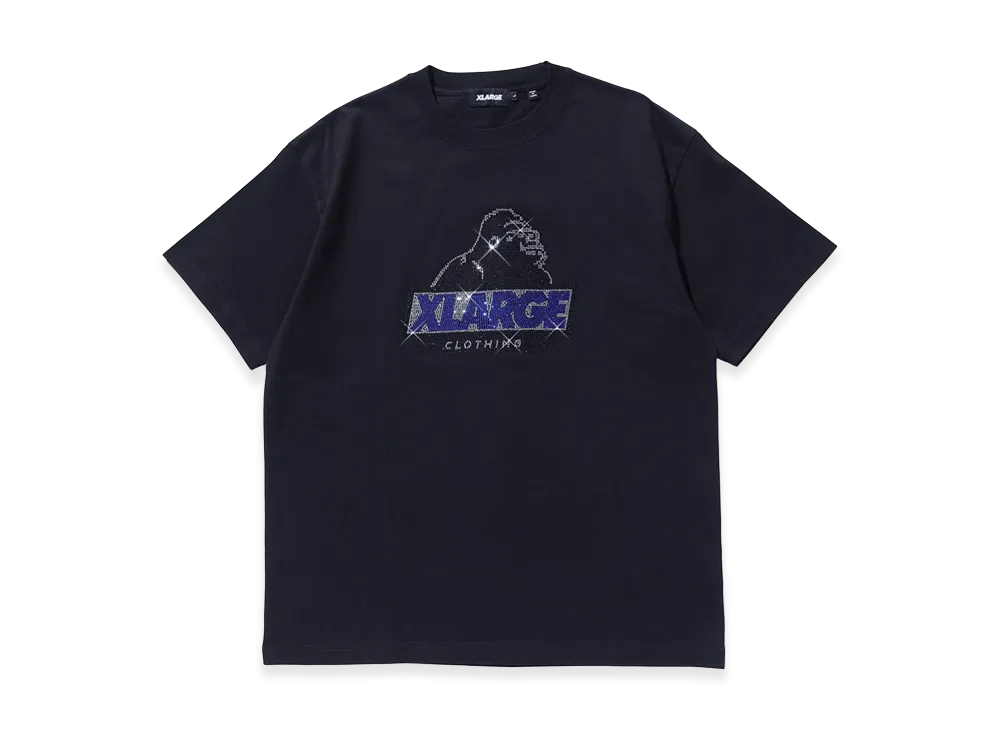 XLARGE Rhine Stone Slanted OG S/S Tee "Black"