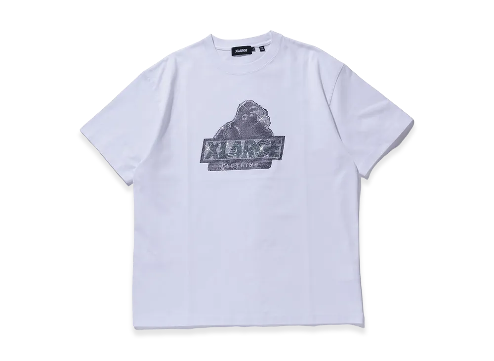 XLARGE Rhine Stone Slanted OG S/S Tee "White"