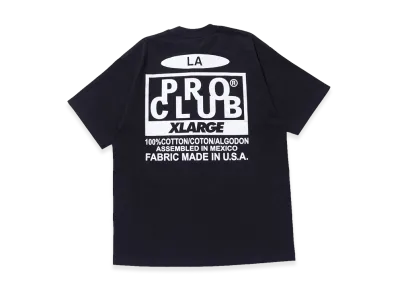 XLARGE x PRO CLUB Heavy Weight S/S Tee "Black"