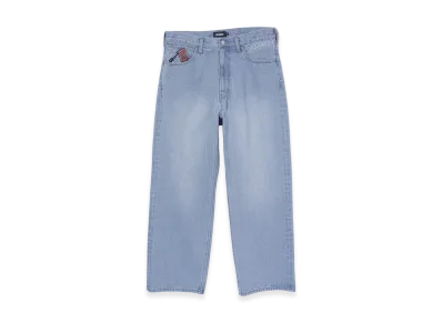 XLARGE Embroidered Denim Pants "Light Indigo"