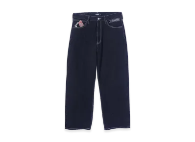 XLARGE Embroidered Denim Pants "Black"