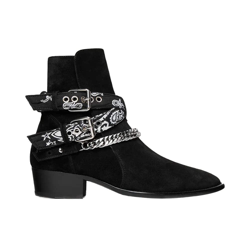 AMIRI Bandana Buckle Boot "Black"