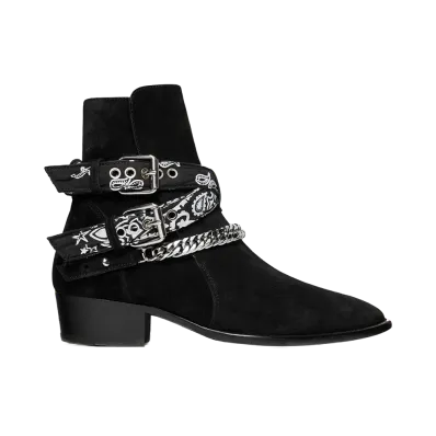 AMIRI Bandana Buckle Boot "Black"