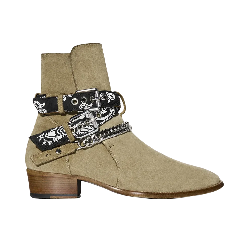 AMIRI Bandana Buckle Boot "Cognac"
