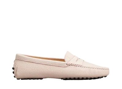 TOD'S Women's Gommino Driving Shoes in Suede "Pink"