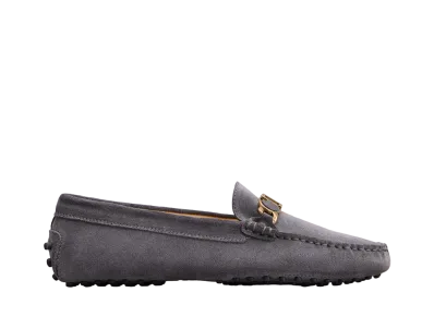 TOD'S WMNS Gommini Driving Shoes in Suede "Grey" XXW00G0EX10RE0B800