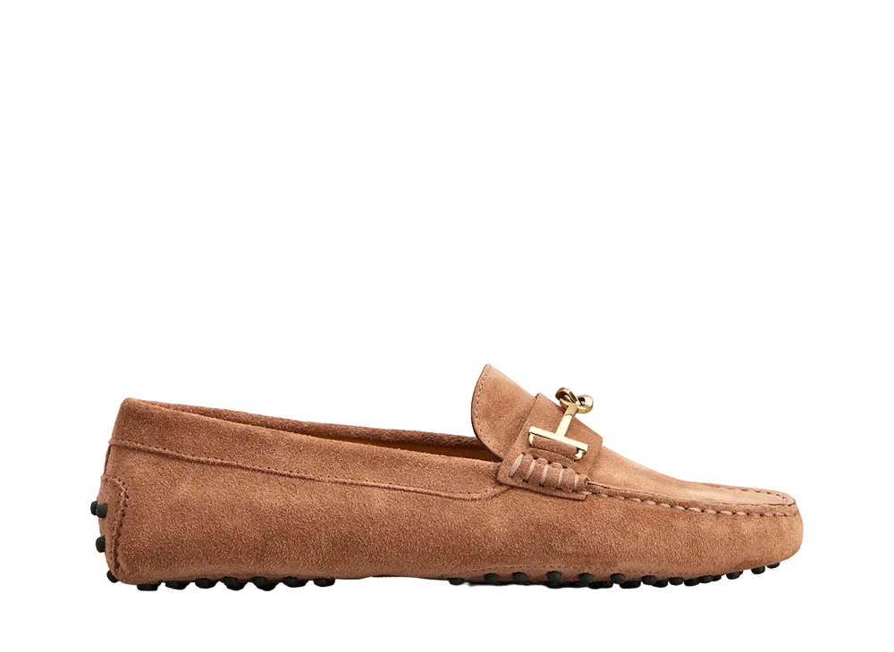 TOD'S WMNS Gommino Driving Shoes in Suede "Brown" XXW00G0IA50RE0S207