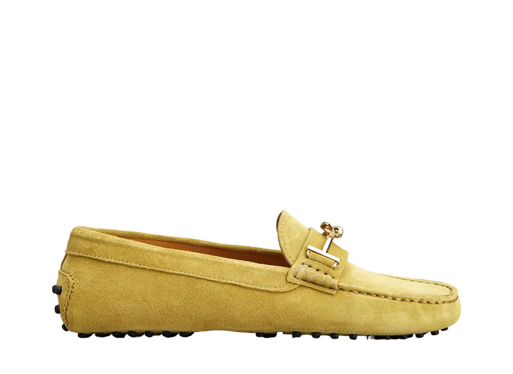 TOD'S WMNS Gommino Driving Shoes in Suede "Green" XXW00G0IA50RE0V207
