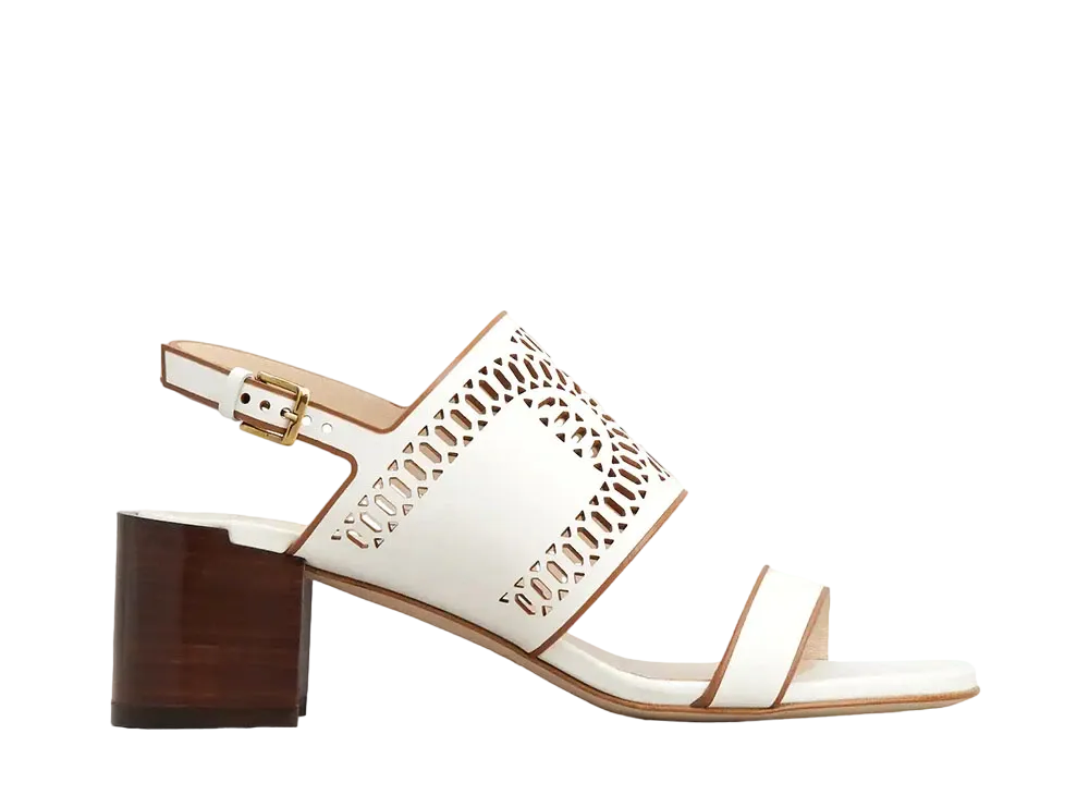 TOD'S Women's Sandals in Leather "White" XXW03L0IA30MIDB013