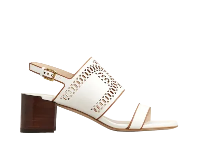 TOD'S Women's Sandals in Leather "White" XXW03L0IA30MIDB013