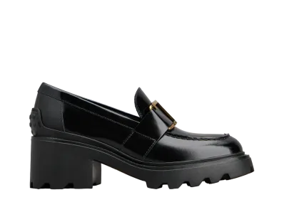 TOD'S Women's Loafers in Leather "Black" XXW08D0EU50SHAB999