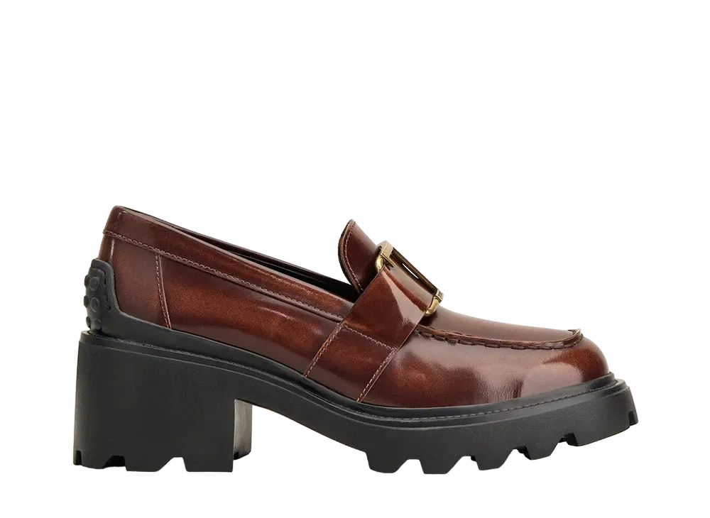 TOD'S Women's Loafers in Leather "Brown" XXW08D0EU50SHAS003