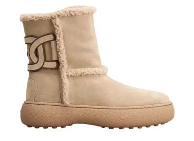 TOD'S Women's W.G. Suede Ankle Boots "Brown"