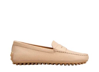 TOD'S Women's City Gommino Driving Shoes in Leather "Pink" XXW10L00010SZLM031