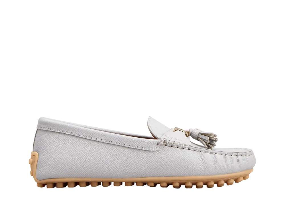 TOD'S WMNS City Gommino Driving Shoes in Leather "Grey" XXW10L0ID506VAB204