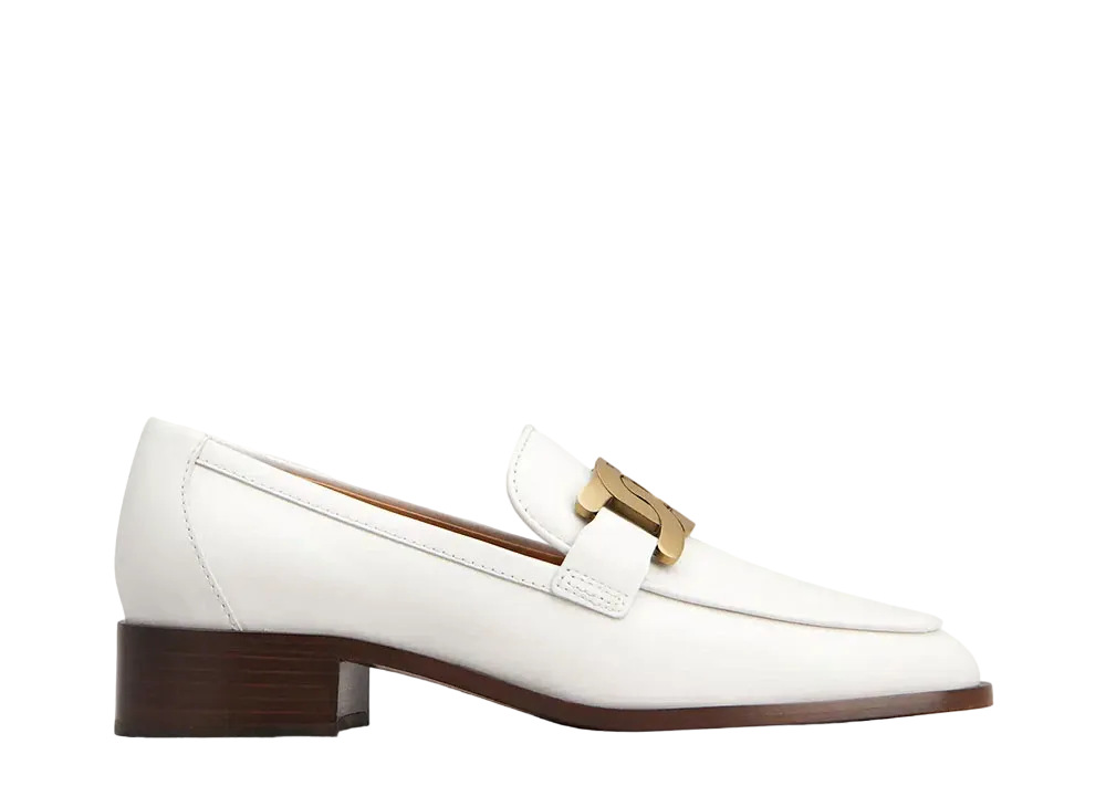 TOD'S Women's Kate Loafers in Leather "Cream" XXW28K0FR00GOCB015