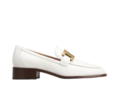 TOD'S Women's Kate Loafers in Leather "Cream" XXW28K0FR00GOCB015