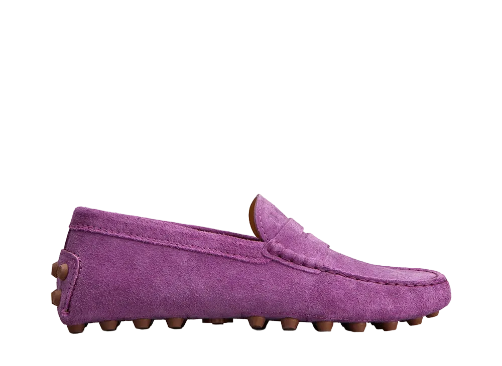 TOD'S Women's Gommino Bubble in Suede "Violet" XXW52K00010RE0L227