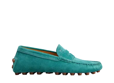 TOD'S Women's Gommino Bubble in Suede "Green" XXW52K00010RE0T226