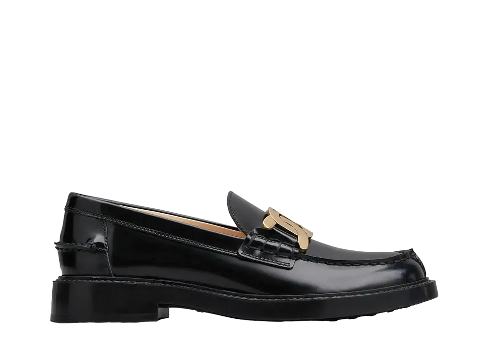 TOD'S Women's Kate Loafers in Leather "Black" XXW59C0EN90SHAB999
