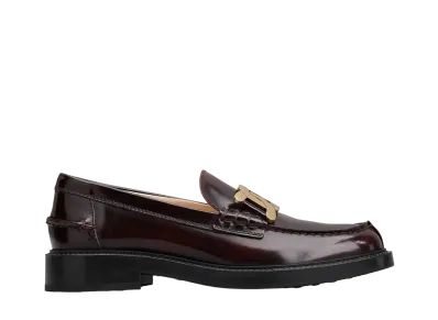 TOD'S Women's Kate Loafers in Leather "Bordeaux" XXW59C0EN90SHAR810
