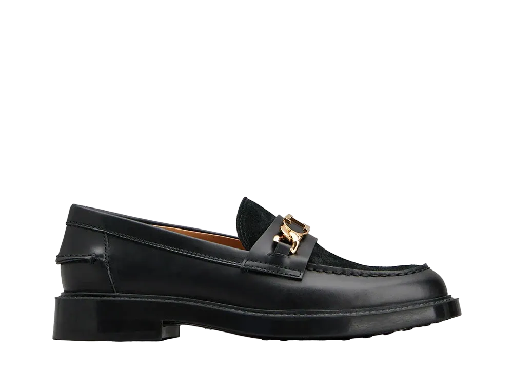 TOD'S Women's Loafers in Leather "Black" XXW59C0EW00SGXB999