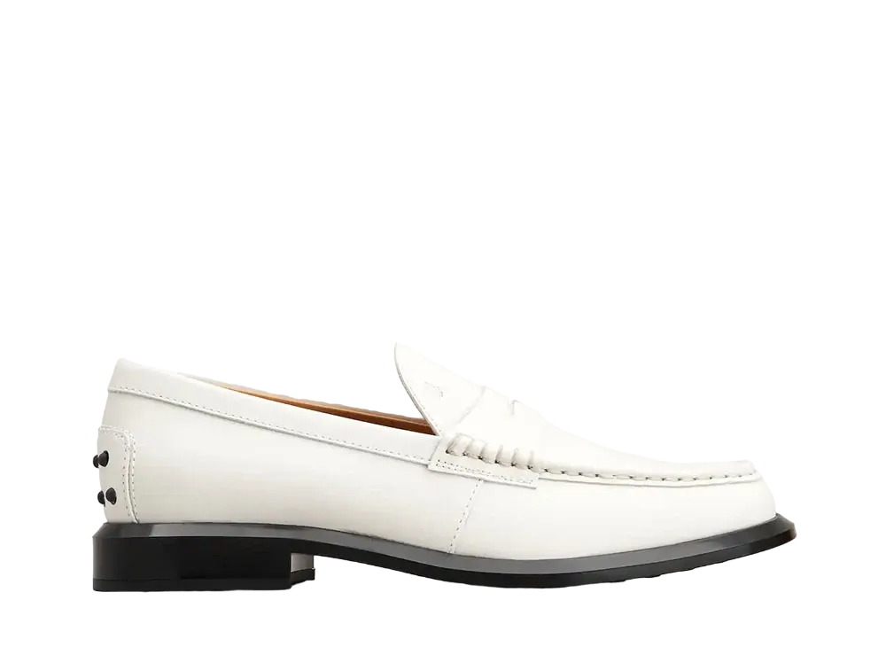 TOD'S Women's Loafers in Leather "White" XXW66K0GP60RBTB015