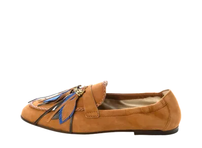 TOD'S Women's Moccasin Shoes in Suede "Brown" XXW79A0AR90D8W9998