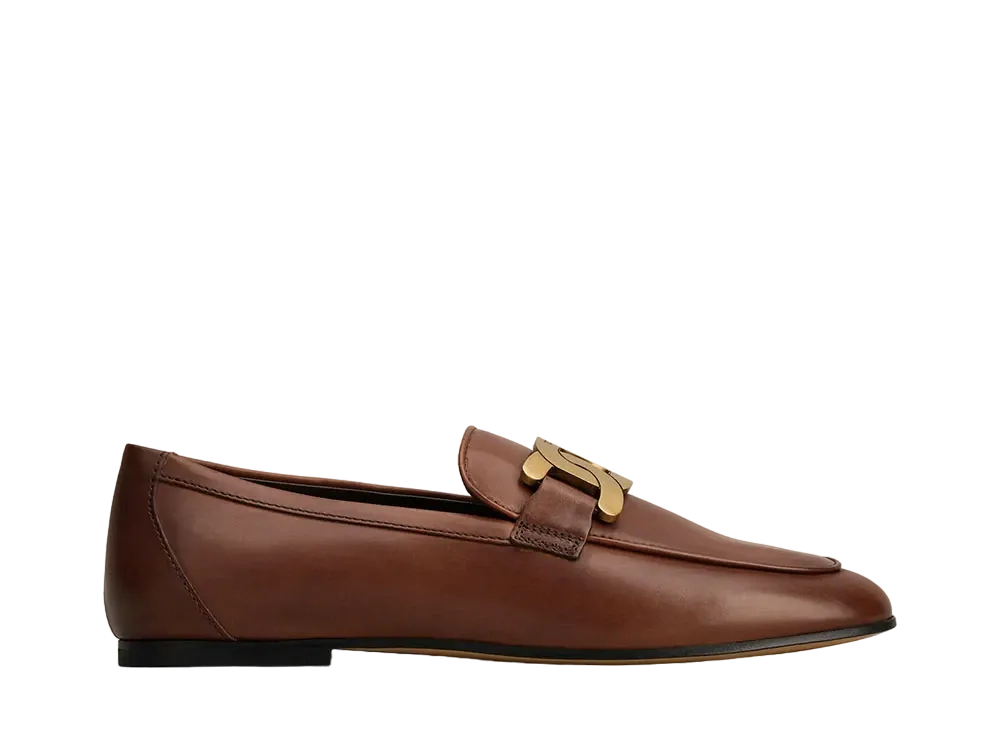 TOD'S Women's Kate Loafers in Leather "Brown" XXW79A0DD00NF5S607