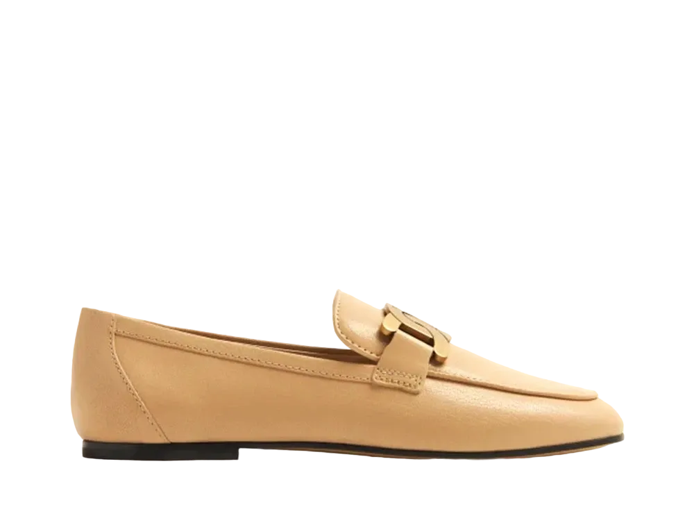 TOD'S Women's Kate Loafers in Leather "Beige" XXW79A0DD00S7KC600