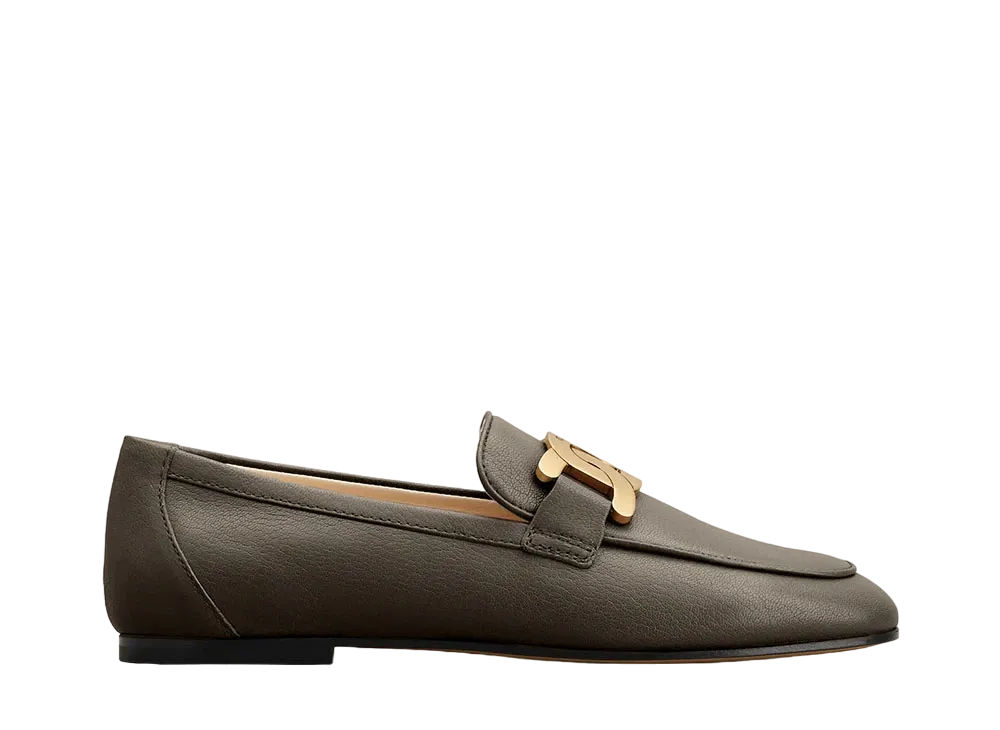 TOD'S Women's Kate Loafers in Leather "Brown" XXW79A0DD00S7KS404
