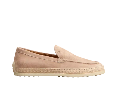 TOD'S Women's Slipper Loafers in Suede "Pink" XXW92K0HU30M8WM027