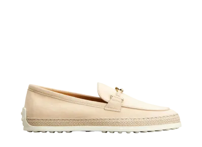 TOD'S Women's Loafers in Suede "Beige" XXW92K0HZ00D8WC600