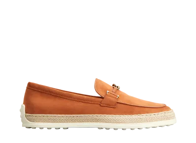 TOD'S Women's Loafers in Suede "Orange" XXW92K0HZ00D8WG832