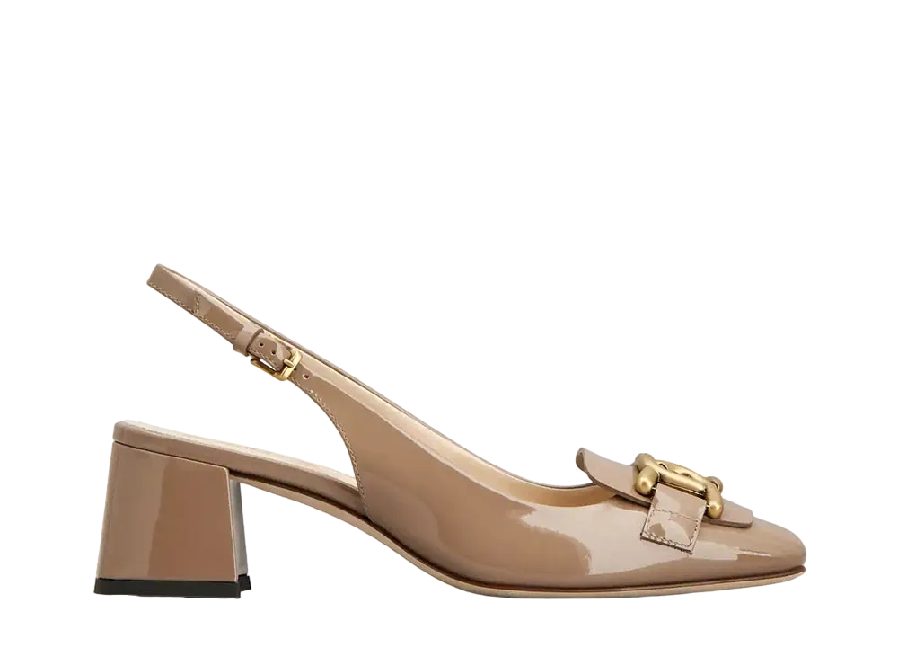 【美品】TOD'S 】ケイト レザー パンプス サイズ ベージュ トッズ TOD'S シューズ ケイトゴンミーニ ドライビングシューズ ピンク